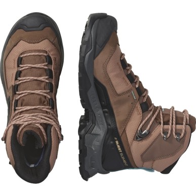 Salomon Quest Element GTX Femme mocha mousse / pewter / marine blue