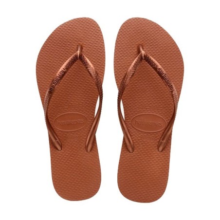 Havaianas Tongs Slim Femme rust / mettalic copper
