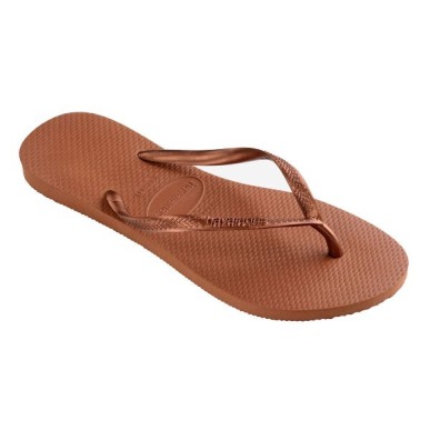 Havaianas Tongs Slim Femme rust / mettalic copper