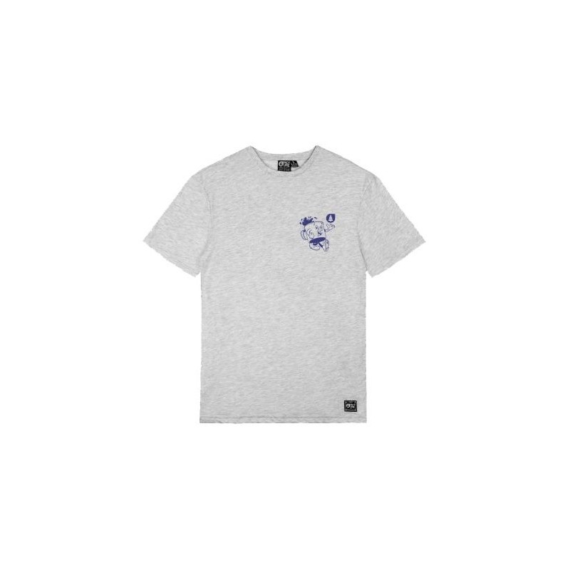 Picture Cartoon Tee grey melange