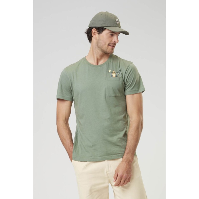 Picture Sunk Tee green spray
