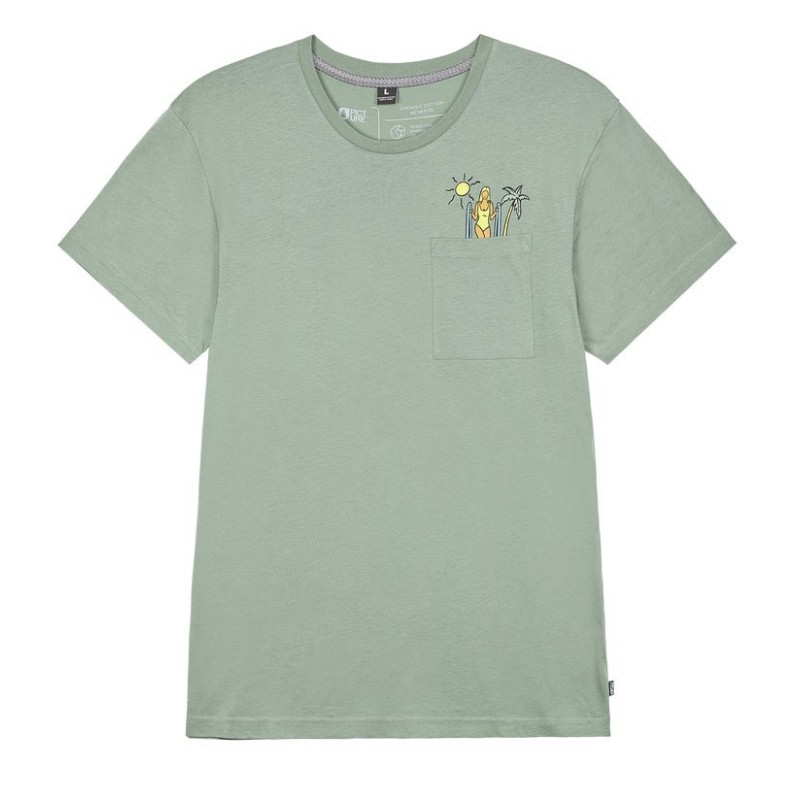Picture Sunk Tee green spray