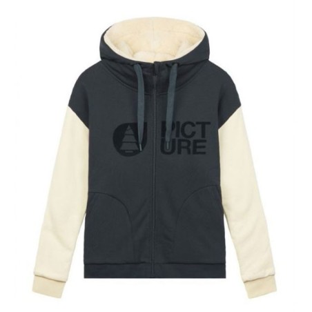 Sweat Picture Basement Plush Zip Hoodie femme dark blue