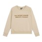 Picture Wording crew mastic femme Picture Wording crew mastic femme