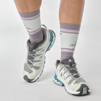 Salomon XA PRO 3D V9 Femme gull / white / bleached aqua