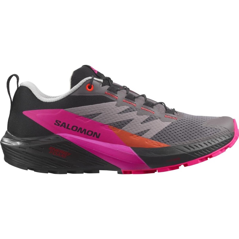 Salomon Sense Ride 5 Femme plum kiten / black / pink glo Salomon Sense Ride 5 Femme plum kiten / black / pink glo