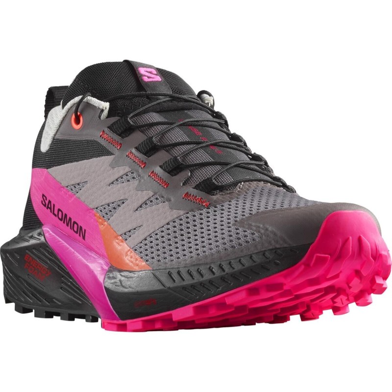 Salomon Sense Ride 5 Femme plum kiten / black / pink glo