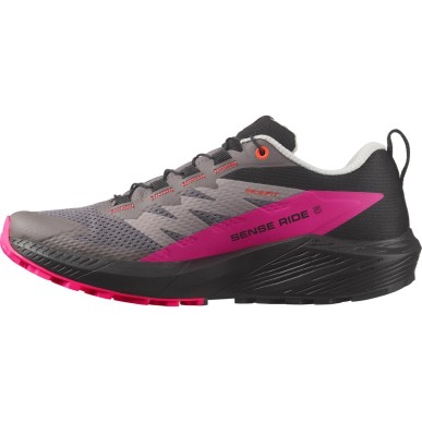 Salomon Sense Ride 5 Femme plum kiten / black / pink glo