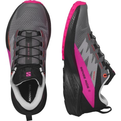 Salomon Sense Ride 5 Femme plum kiten / black / pink glo