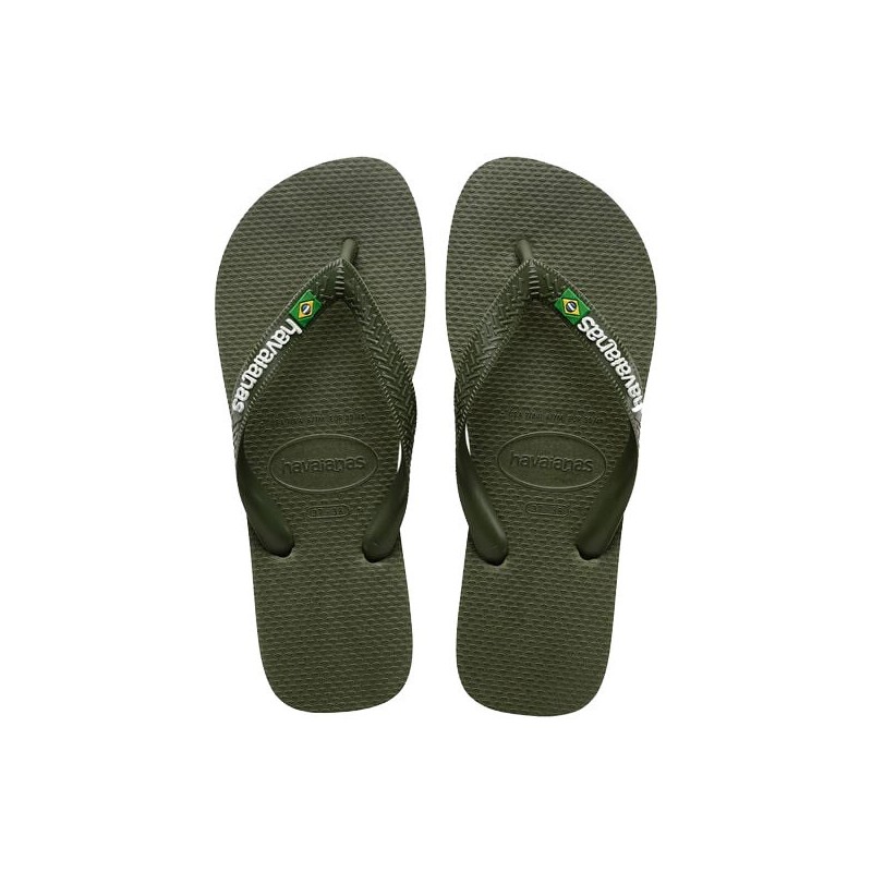 Havaianas Tongs Brasil Logo green / green Havaianas Tongs Brasil Logo green / green