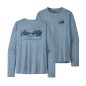 Patagonia L/S Cap Cool Daily Graphic Tee steam blue