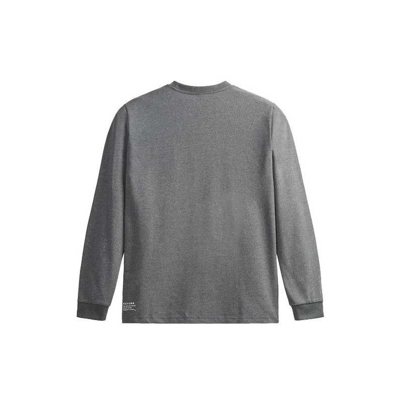 Picture Sican LS Tee dark grey melange