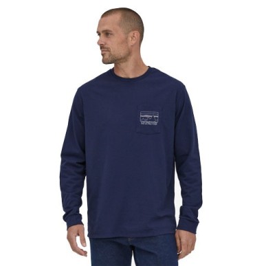 Patagonia L/S 73 Skyline Pocket Responsibili Tee lagom blue