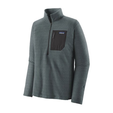 Patagonia R1 Air Zip Neck nouveau green