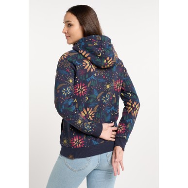 Ragwear Fllow Print Hood Femme navy