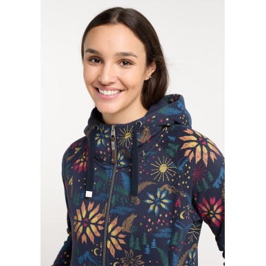 Ragwear Fllow Print Hood Femme navy