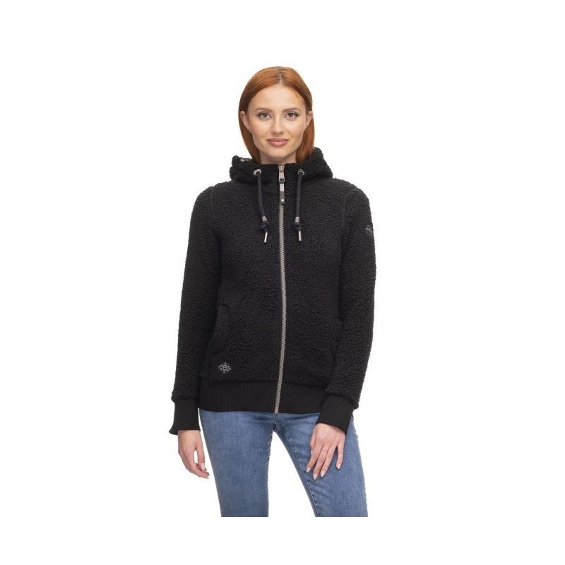 Ragwear Vilmac Zip Hood Femme black Ragwear Vilmac Zip Hood Femme black