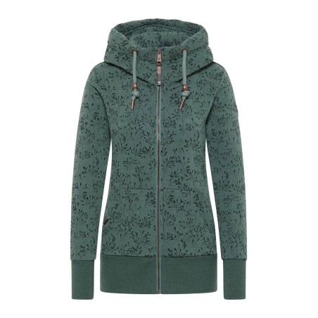 Ragwear Neska Flowery Zip Femme pine green