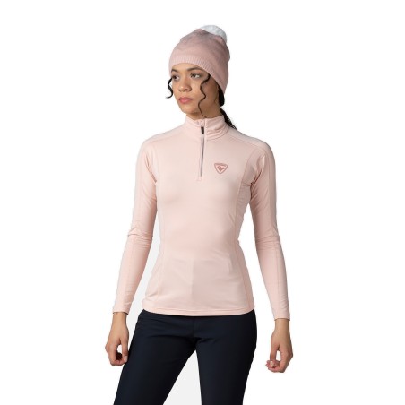 Rossignol Classique 1/2 Zip Femme powder pink