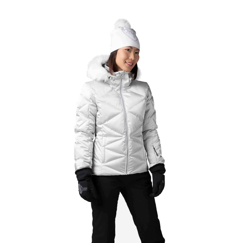 Rossignol Staci Metallic Jacket Femme silver