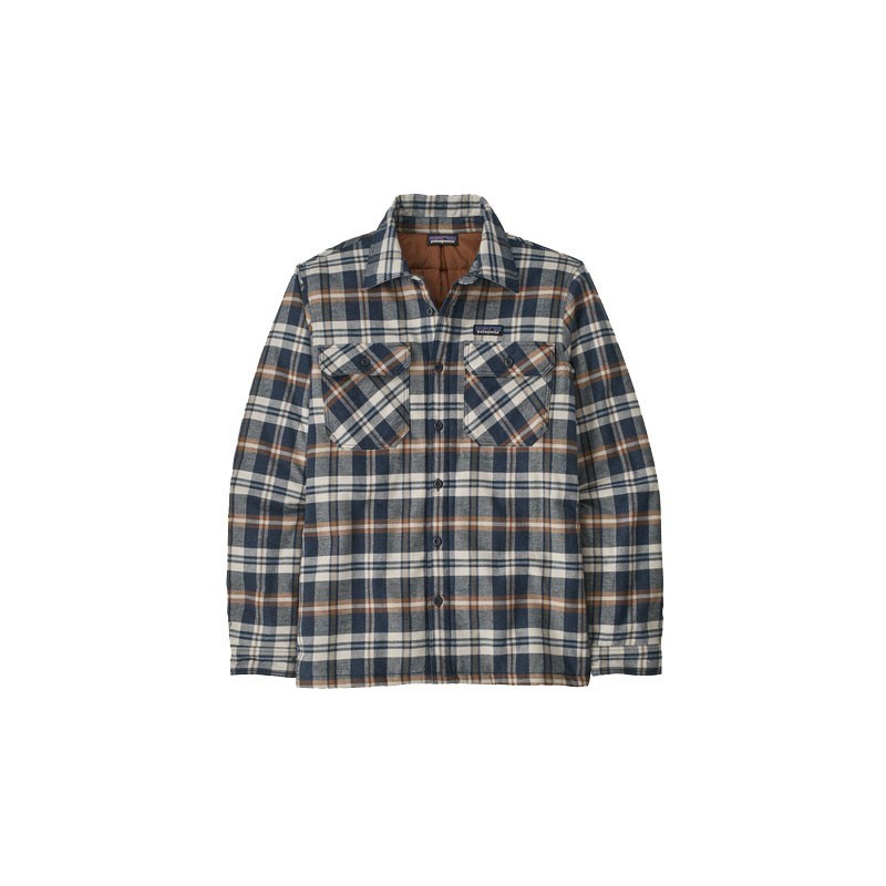 Patagonia Insulated Organic Cotton Midweight Fjord Flannel Shirt new navy