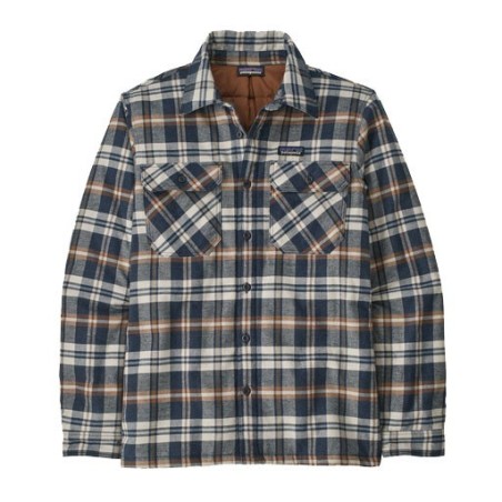 Patagonia Insulated Organic Cotton Midweight Fjord Flannel Shirt new navy