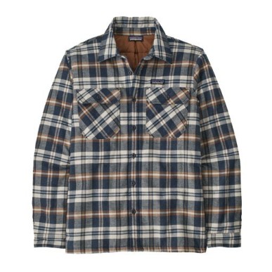 Patagonia Insulated Organic Cotton Midweight Fjord Flannel Shirt new navy