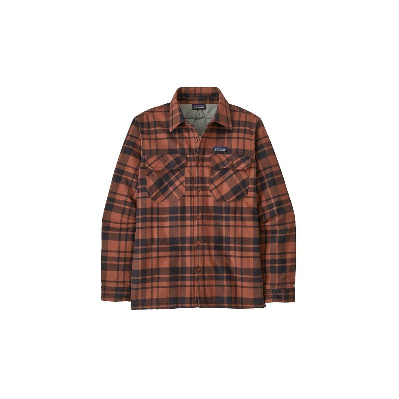 Patagonia Insulated Organic Cotton Midweight Fjord Flannel Shirt burl red