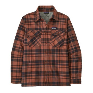 Patagonia Insulated Organic Cotton Midweight Fjord Flannel Shirt burl red