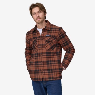 Patagonia Insulated Organic Cotton Midweight Fjord Flannel Shirt burl red