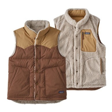 Patagonia Reversible Bivy Down Vest moose brown