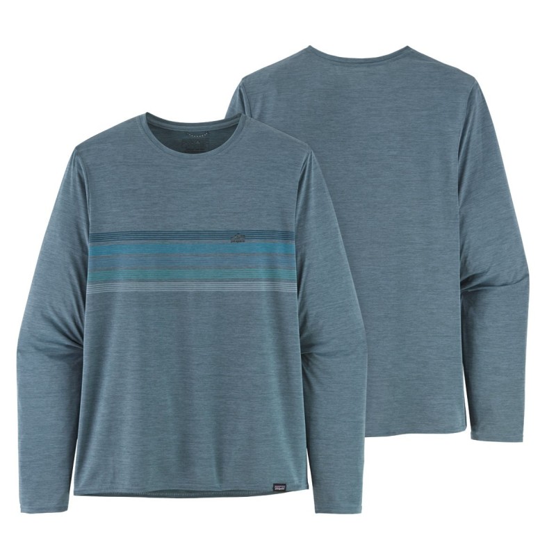 Patagonia L/S Cap Cool Daily Graphic Tee light plum grey