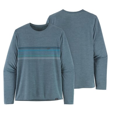 Patagonia L/S Cap Cool Daily Graphic Tee light plum grey