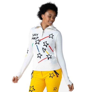 Rossignol Constellation JCC 1/2 Zip Femme white