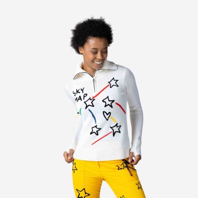 Rossignol Constellation JCC 1/2 Zip Femme white