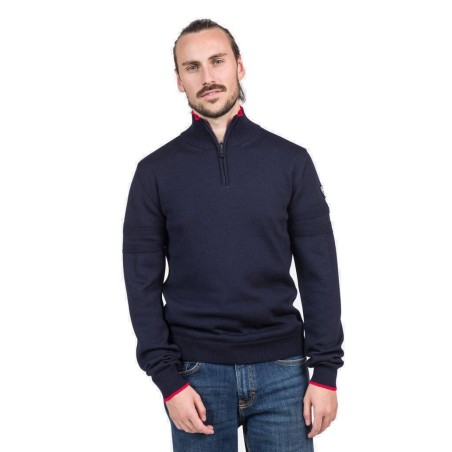 Rossignol Stripe 1/2 Zip Knit dark navy