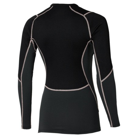Mizuno Merino Wool Crew Femme black / apricot blush