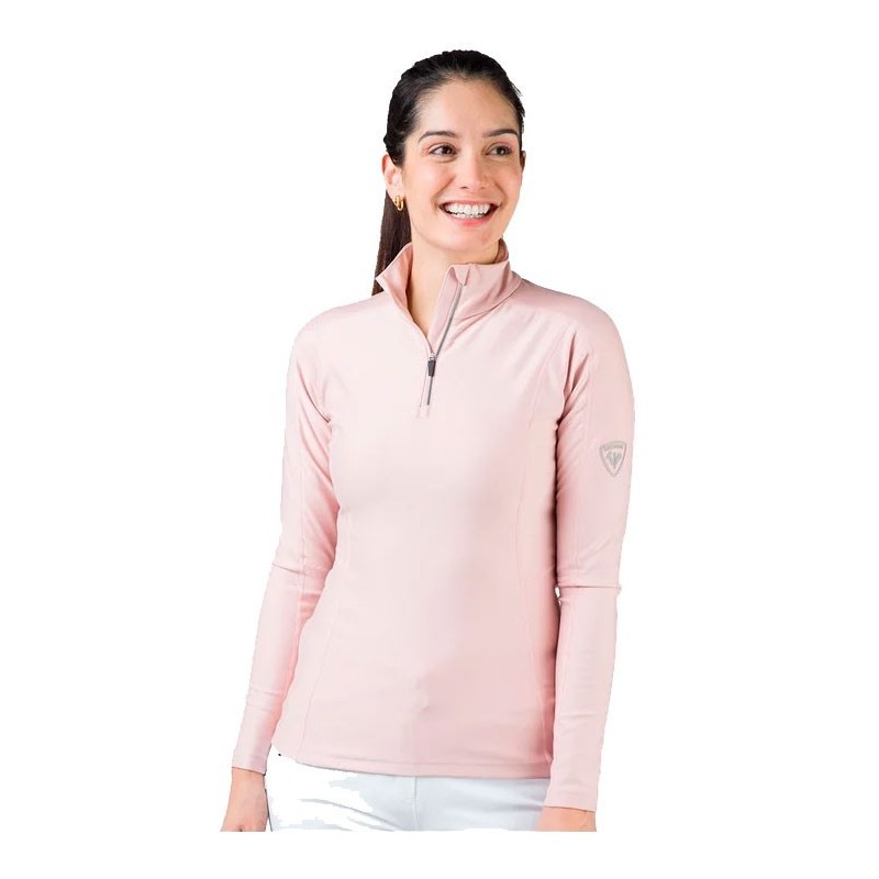 Rossignol Classique 1/2 Zip Femme powder pink Rossignol Classique 1/2 Zip Femme powder pink