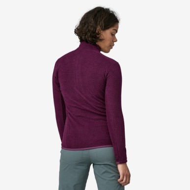 Patagonia R1 Air Zip Neck Femme night plum