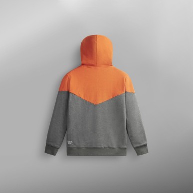 Picture Basement Plush Zip Hoodie red clay dark grey