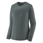 Patagonia L/S Cap Cool Merino Graphic Tee Femme nouveau green