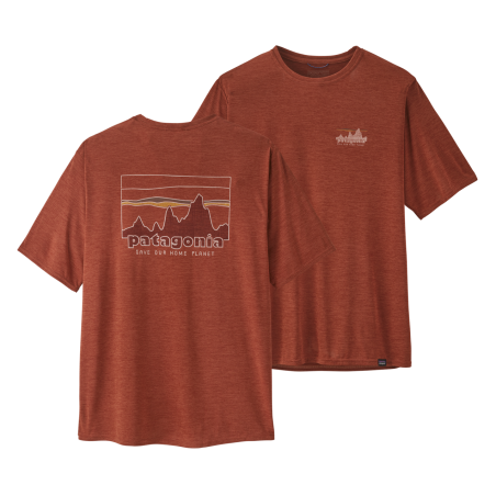 Patagonia Cap Cool Daily Graphic Tee burl red
