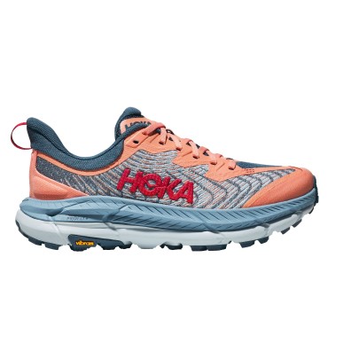 Hoka Mafate Speed 4 Femme papaya / real teal