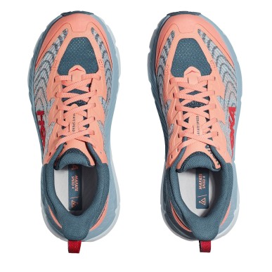 Hoka Mafate Speed 4 Femme papaya / real teal