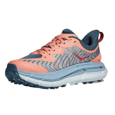 Hoka Mafate Speed 4 Femme papaya / real teal