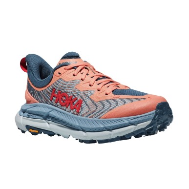 Hoka Mafate Speed 4 Femme papaya / real teal
