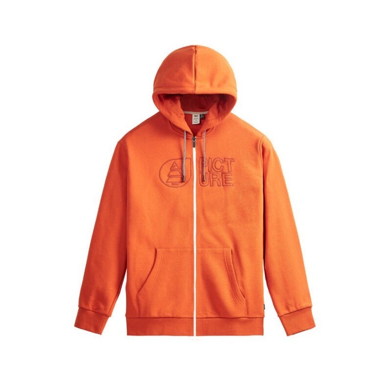 Picture basement zip hoodie red clay