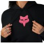 Fox Head Fleece Hood Femme black / pink Fox Head Fleece Hood Femme black / pink