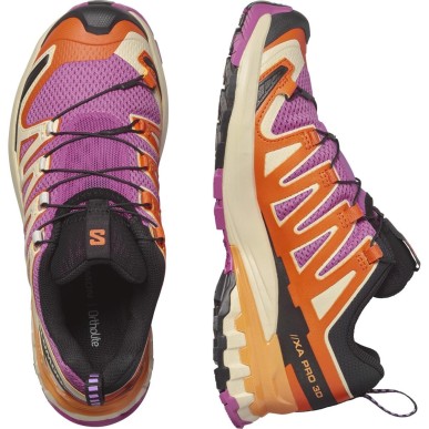 Salomon XA PRO 3D V9 Femme rose violet / dragon fire / papaya