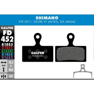 Plaquettes Galfer Shimano XT 1053 Noir